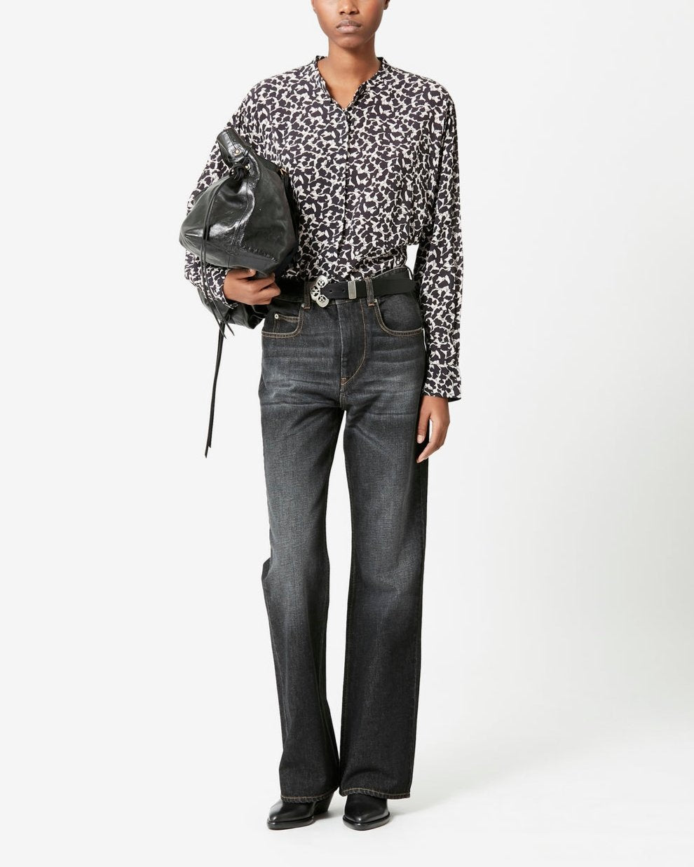 Chemise Catchell - Ecru/Black