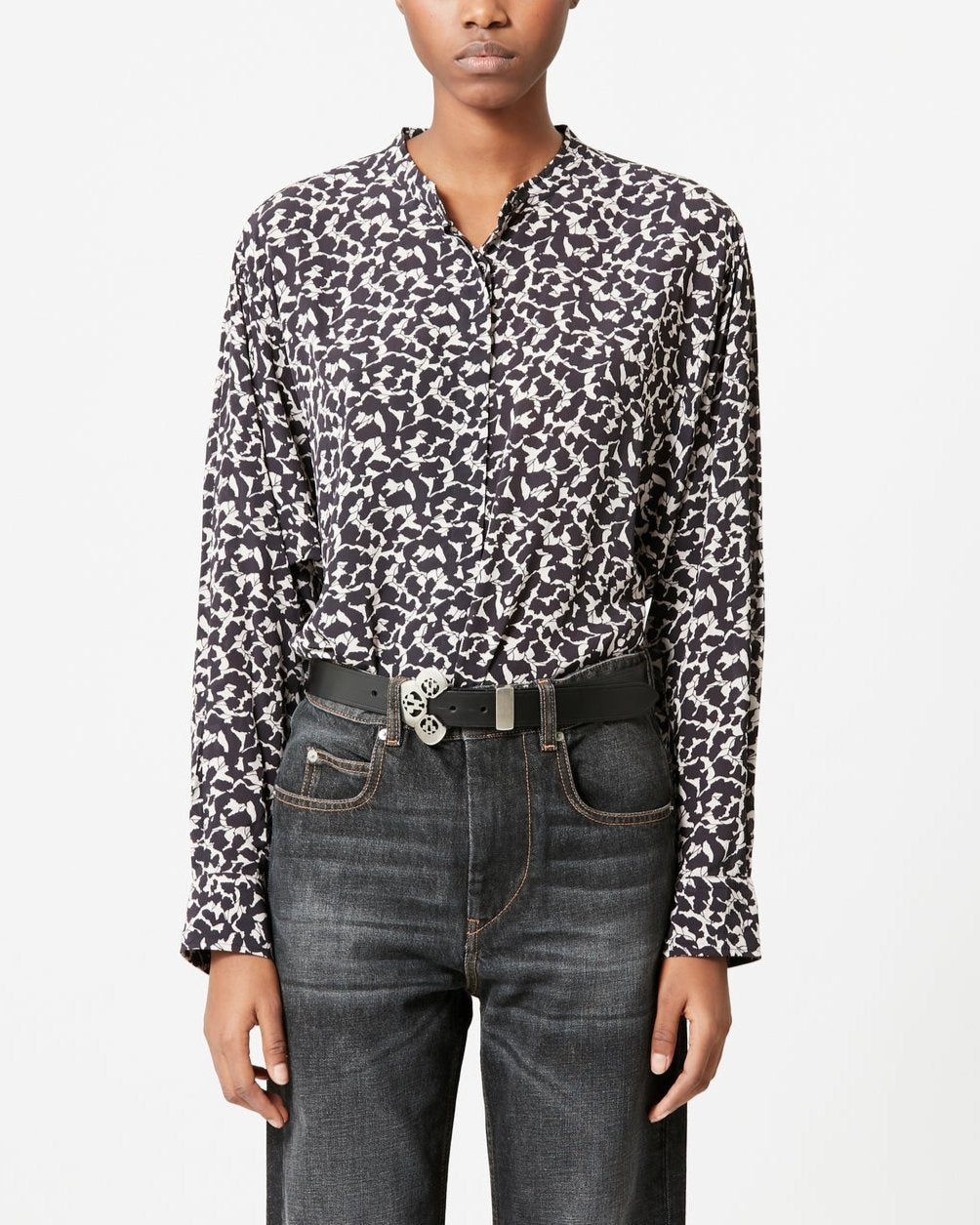 Chemise Catchell - Ecru/Black