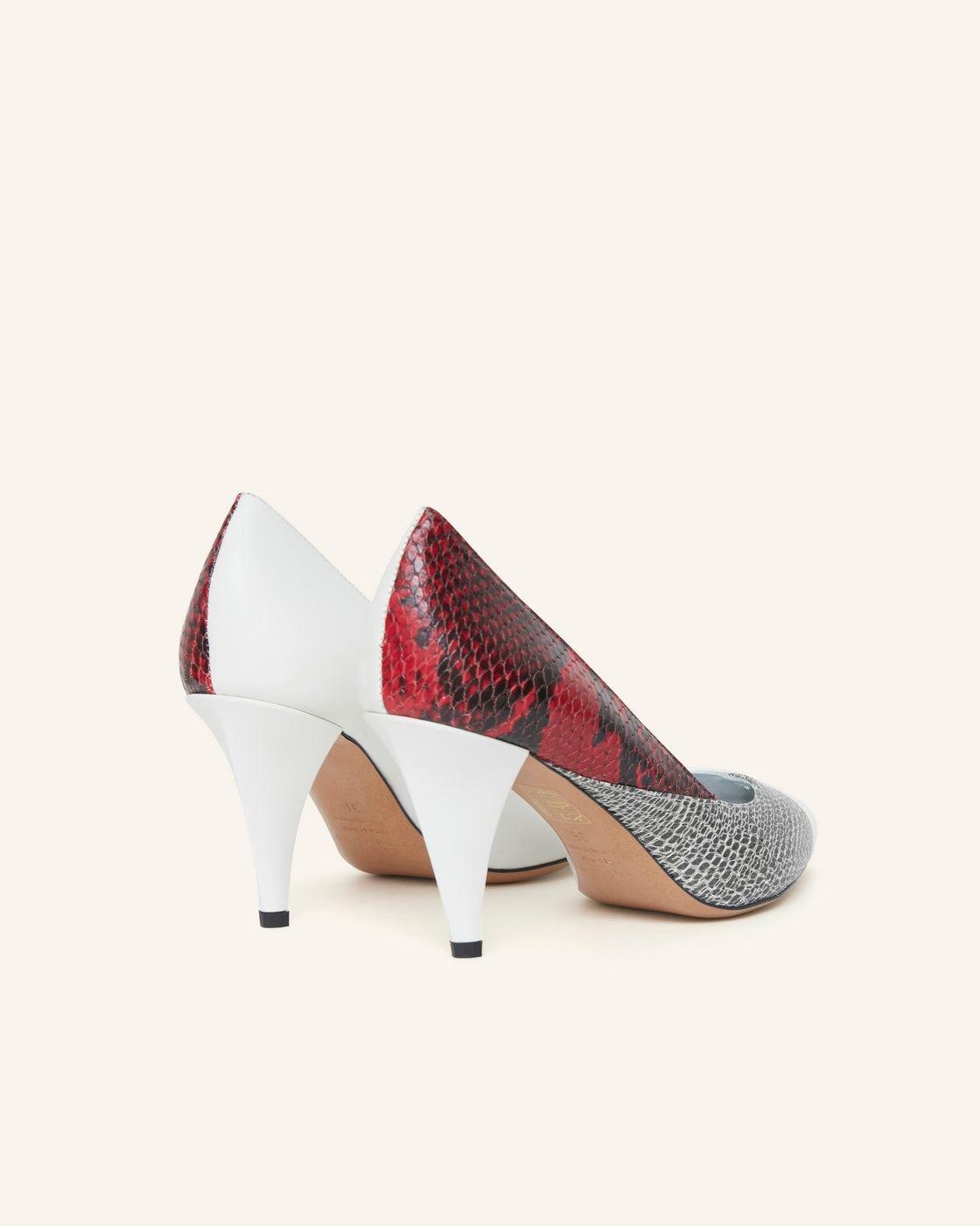 Escarpins Payley - White/Red
