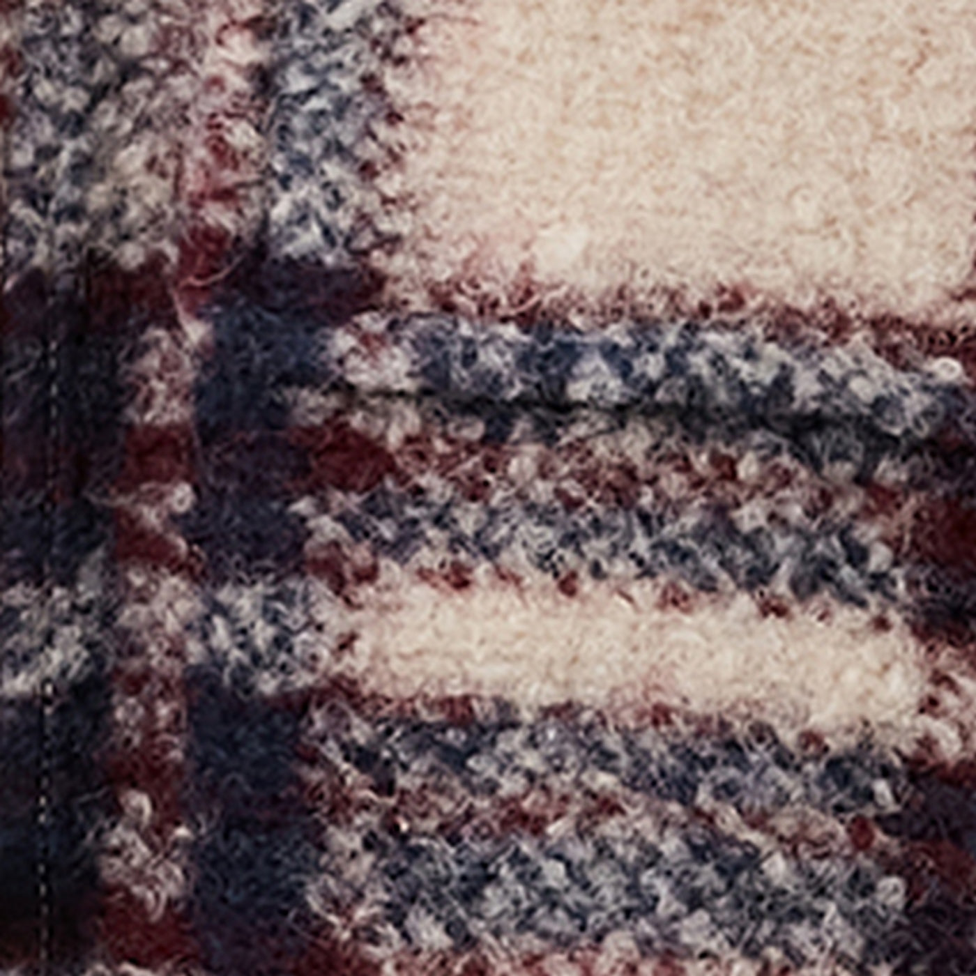 Manteau Harveli - Burgundy/Ecru