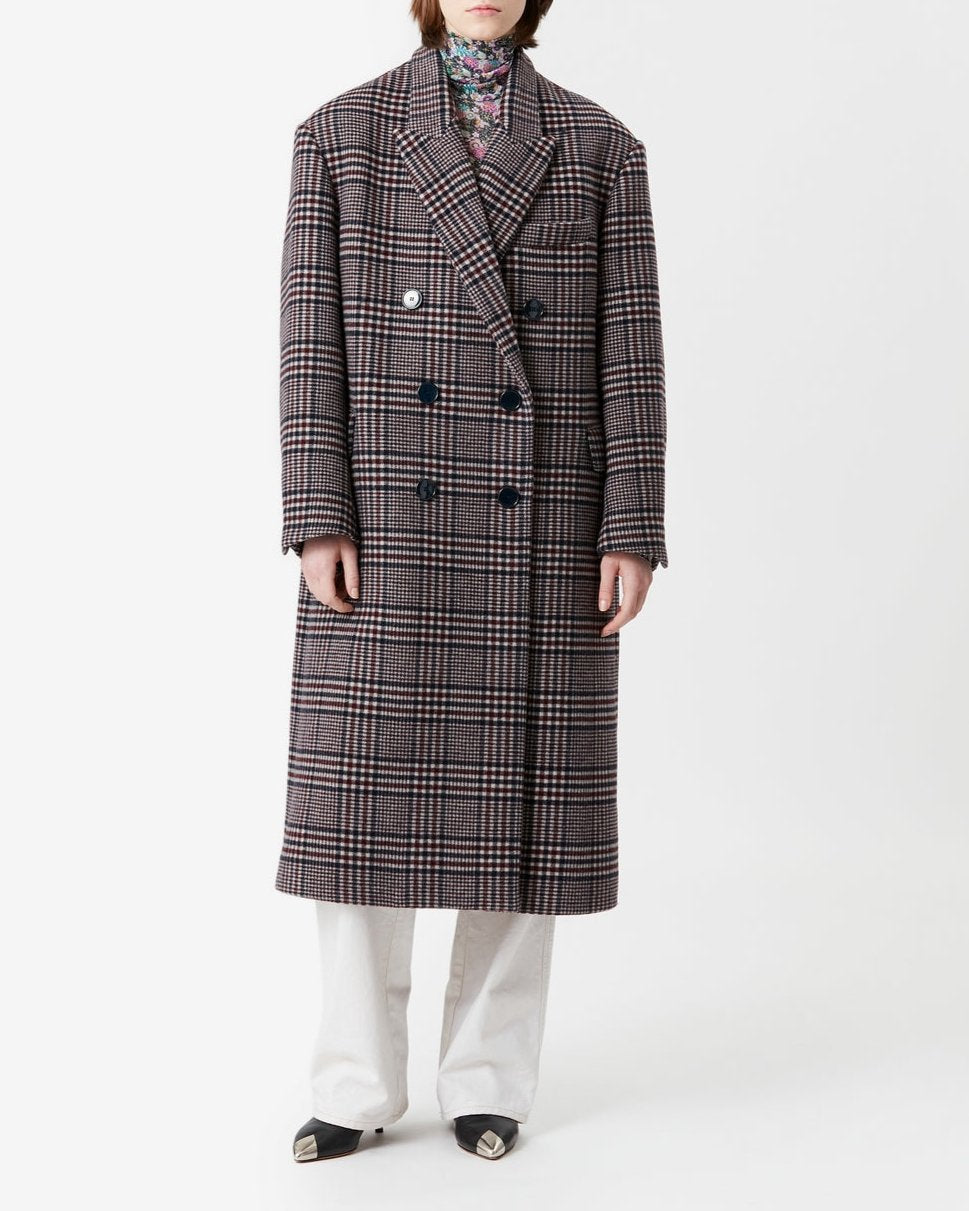 Manteau Lojimiko - Burgundy/Blue