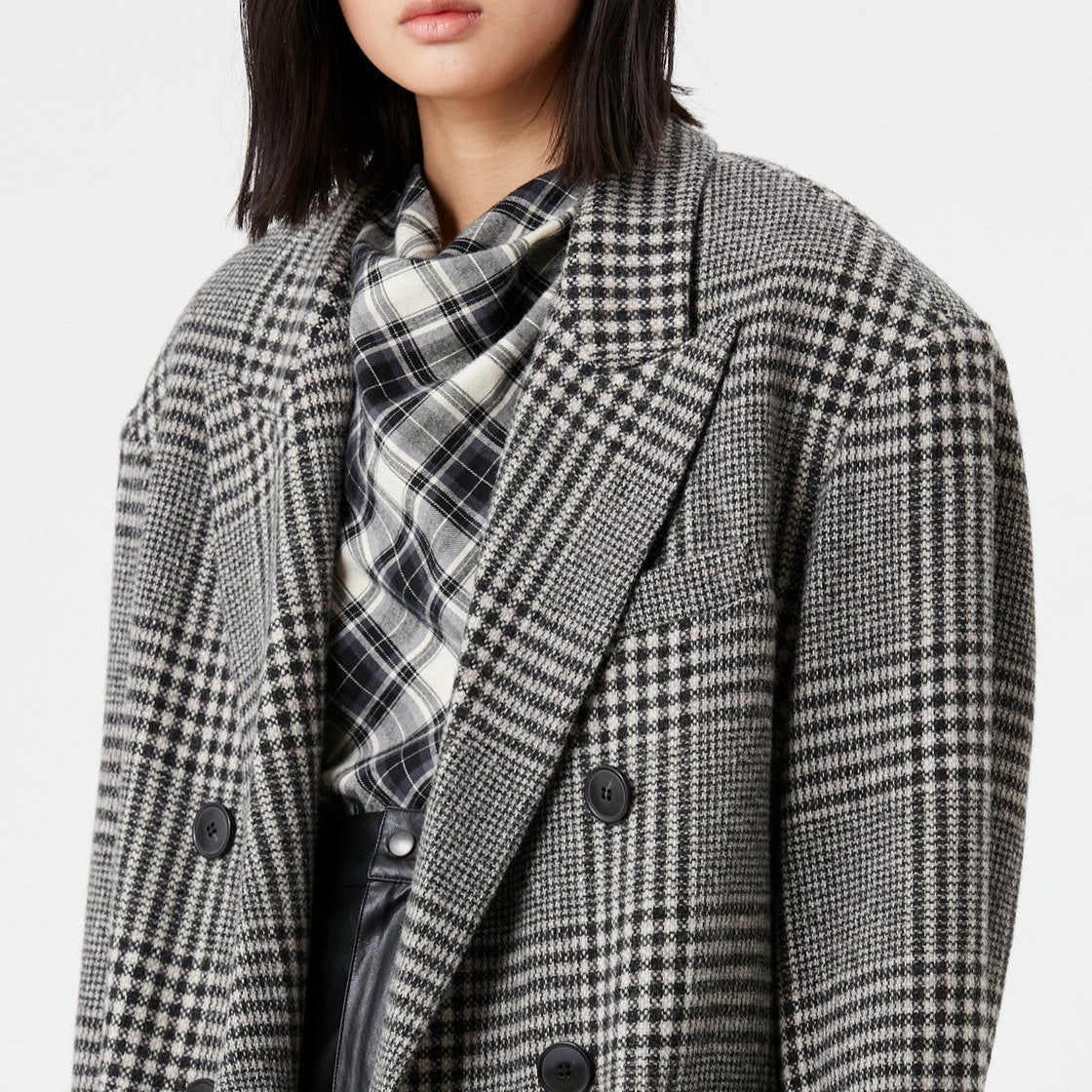 Manteau Lojima - Ecru/Black