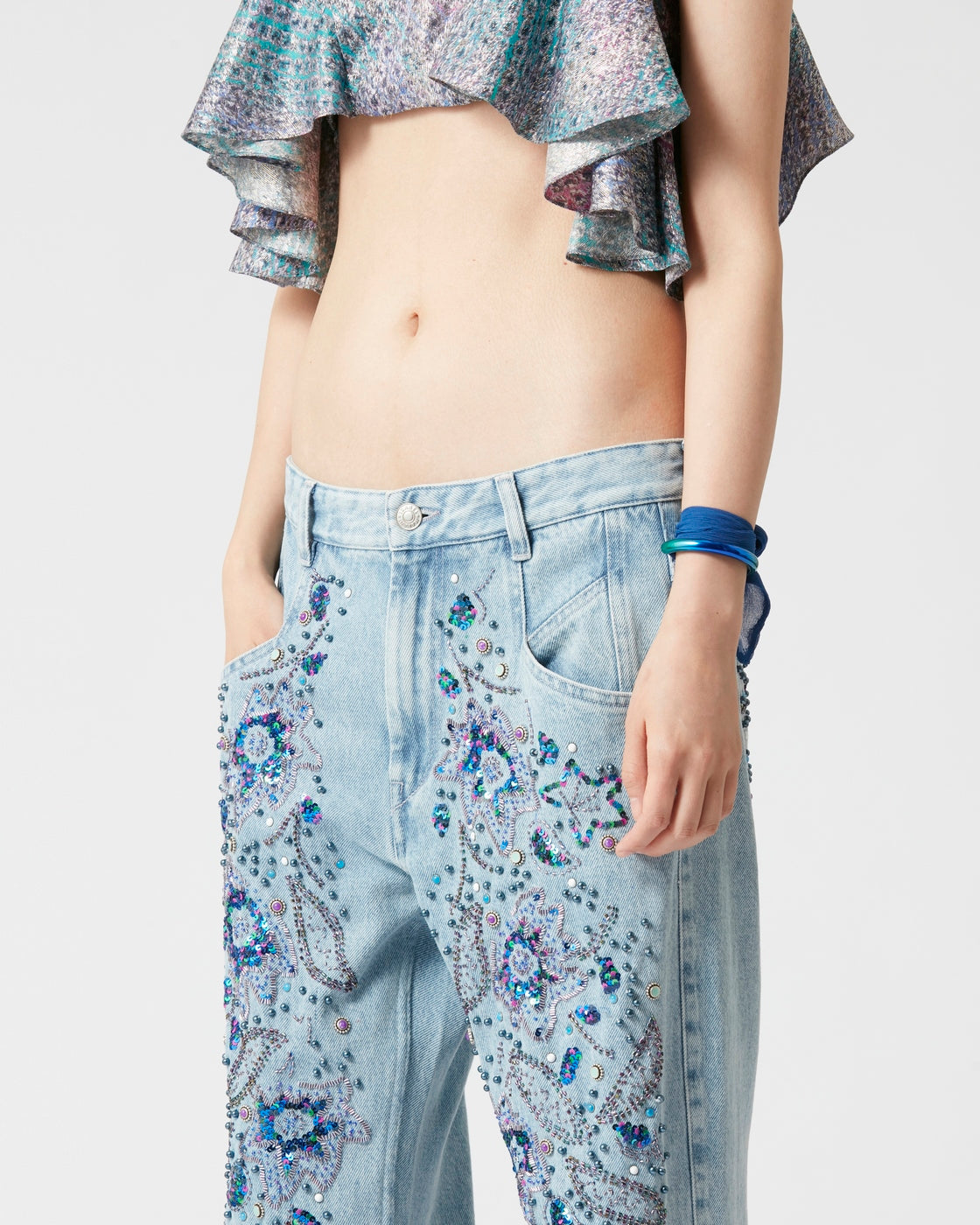 Pantalon Nadegeil - Light Blue