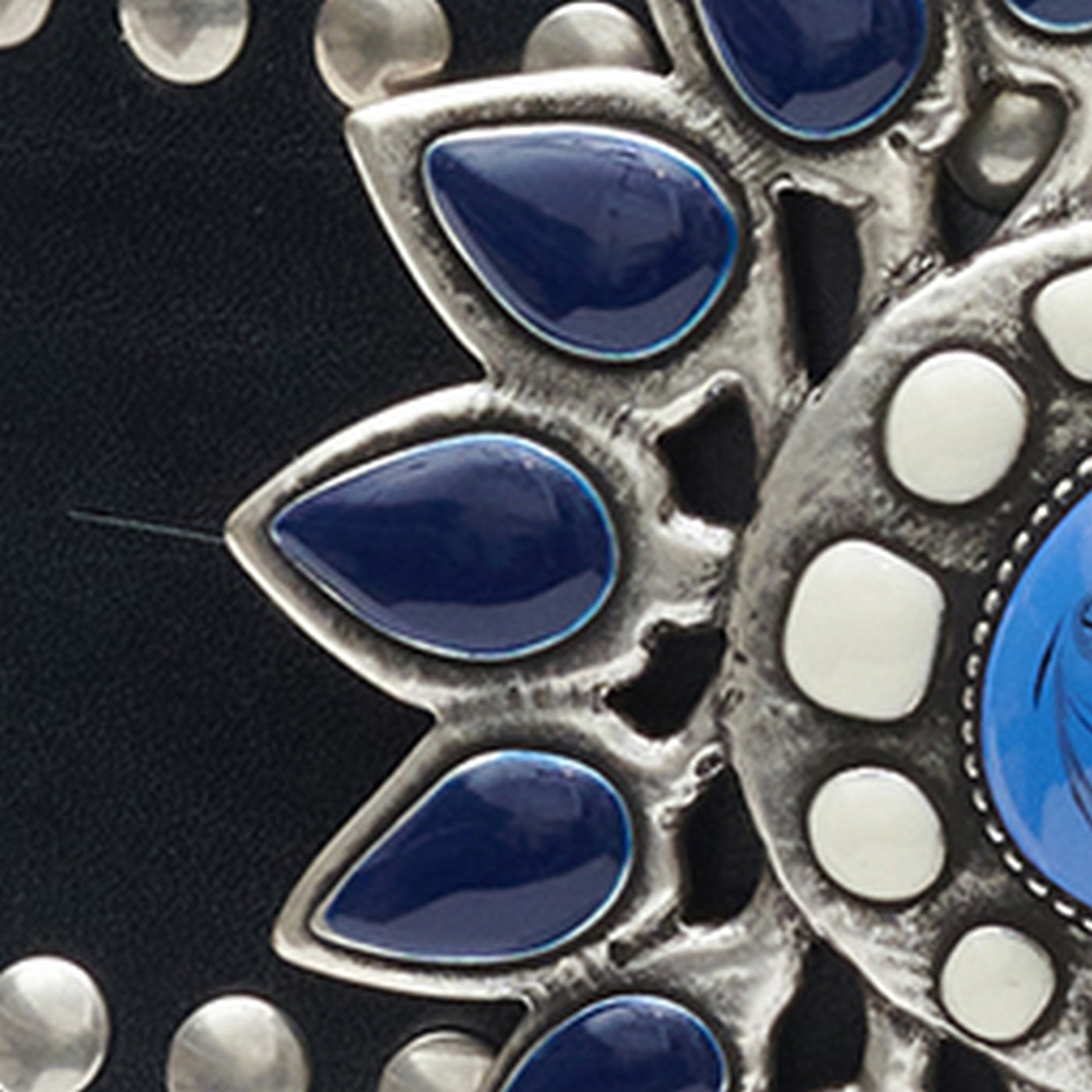 Ceinture Aliette - Blue/Silver