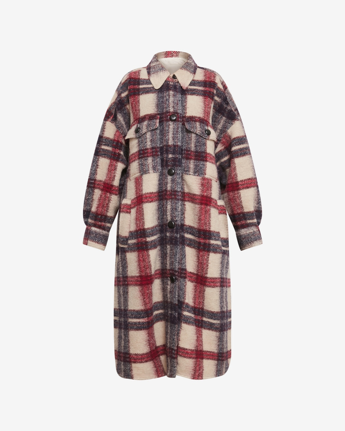 Manteau Fontizi - Burgundy/Ecru