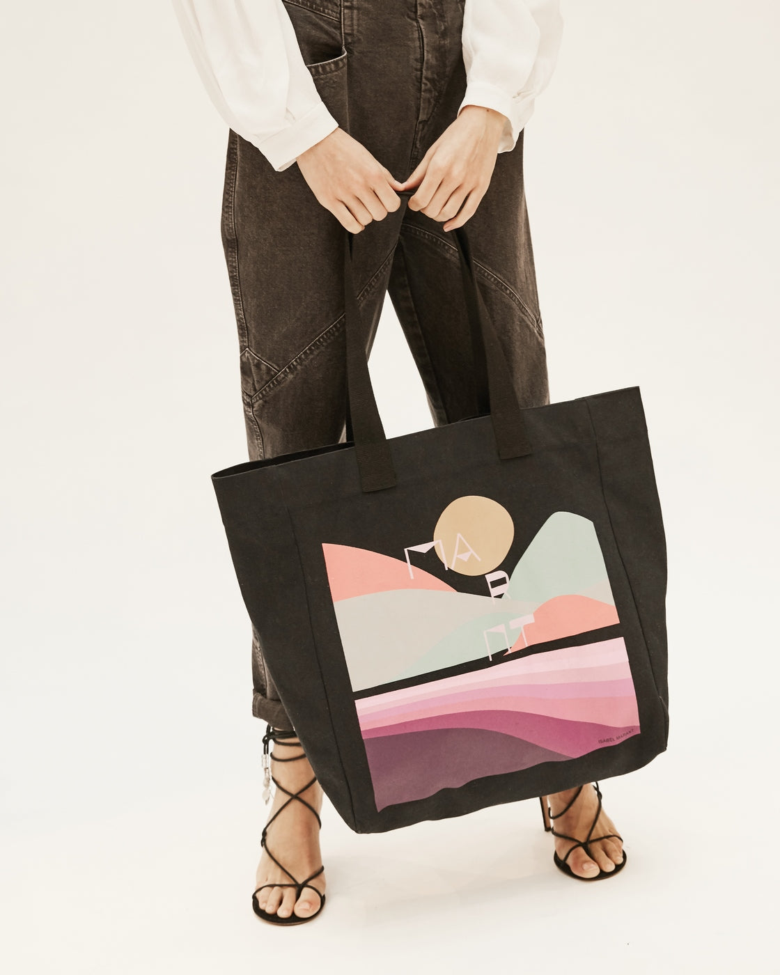 Porte Main Tote - Faded Black